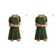 thumbnail image 3 of sweethay Vestido de mujer con estilo, lavable, cuello , vestidos sueltos para interior y exterior, casa de vacaciones, viajes, ropa de oficina, Type10 NO10, 3 of 6