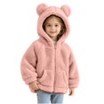 thumbnail image 5 of StSilkitty Baby Boys Girls Fleece Hooded Jacket Zip up Long Sleeve Jacket Coat with Pockets Fall Winter Warm Clothes Size 0-6, 5 of 6