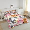 Dog Full Size Comforter Set For Kid Boys Girls,Cartoon Kawaii Animals