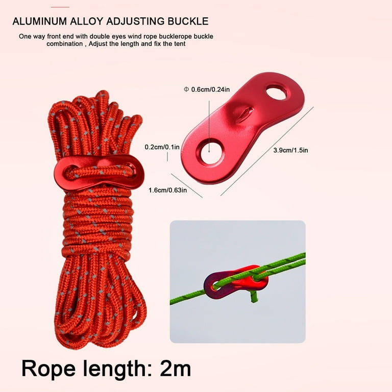 WQQZJJ Summer Outdoor Camping & Hiking Clearance,Fashion Fun Gift,Travel  Essentials,Outdoor Camping Tent Rope 4mm Thick Reflective Rope Draw Rope 2  Meters Wind Rope,Sports & Outdoors,Big Holiday Deals 