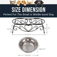 thumbnail image 6 of DOACT Pet Feeder Stainless Steel Double Dog Cat Food Water Bowls Feeder Dishes Shelf Stand, Double Dog Bowls, Dog Feeder, 6 of 11