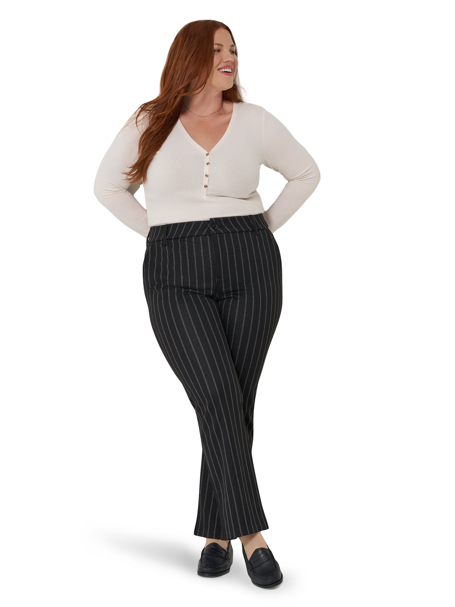 Lee® Women's Plus Regular Fit Straight Knit Pant, Sizes 14-26