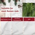 thumbnail image 7 of Green Sandpins Valances for Windows, 54 x 18in, Christmas Pine Leaf Winter Botanical Modern Rod Pocket Kitchen Valance Curtain Light Filtering Window Treatments for Living Room Bedroom, 1 Panel, 7 of 7