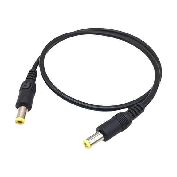 5.5x2.5mm to 5.5x2.5mm Power Cable Male to Male Connector Cord for Laptops Routers LED Light Support 120W Charging