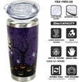 thumbnail image 5 of Halloween Gifts For Women-20oz Halloween Tumbler With Lid and Straw-Goth Witch Stainless Steel Insulated Tumblers Travel Mug Coffee Cup-Gifts For Girl, 5 of 6