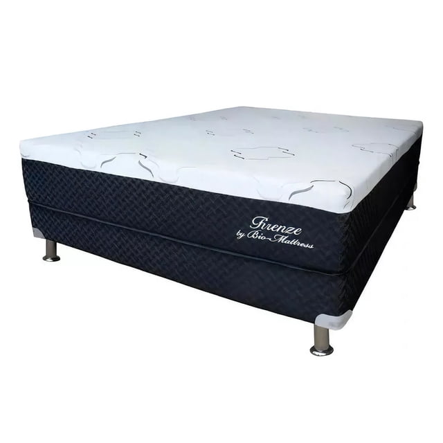 Colchón en caja King Size Bio Mattress Firenze más Box - Memory Foam con altura de 24 cm, tecnología transition foam, hipoalergénico y antiácaros, firmeza suave y adaptativa
