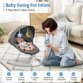 Electric Baby Swing, Bioby Infant Swing Chair Rocker with Remote