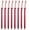 Red-RD-home supplies, variant on LEFTHIGH Home Outdoor Aluminum Tent Nails Tent Nail Set Camping Tent Nails with Three Edged Sawtooth Thickened with Rope Bag 8 PC Christmas
