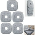 thumbnail image 1 of ﻿ 99 Inch Extra Thick Microfiber Pad Refill, Square Mop Head, High Absorbency, Durable, Machine-Washable, for TrueClean M16 & SPIN-800 and Most Square Spin Mop & Bucket (5 Pcs), 1 of 7