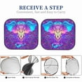 thumbnail image 7 of Uemuo Elephant in Tribal Style Printed 2 PCS Car Windshield Sun Shade, Auto Sun Heat and UV Rays Blocker, Foldable Automotive Front Window Sunshade Protector, 7 of 7