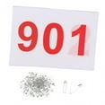 thumbnail image 4 of Colaxi 100Pcs Running Bibs Athlete Numbers Reliable Sports Bibs Competitor Numbers for Running Games Competition Events Sports Event 901 to 1000, 4 of 8