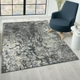 thumbnail image 3 of LUXE WEAVERS Modern Coastal Abstract Gray 5x7 Area Rug for Living Room and Bedroom, 3 of 6