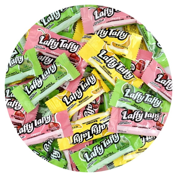 Laffy Taffy Candy, 2lb Bulk Bag (Approx. 90 Pieces), Delicious Soft Taffy Candy, Assorted Fruit Flavors, Individually Wrapped Bulk Candy, The Hampton Popcorn & Candy Company…