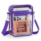 thumbnail image 1 of Bolsa Transparente MoKo para Estadio 23x16x6 cm Impermeable Morada, 1 of 7