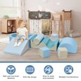 thumbnail image 5 of COCLUB Foam Climbing Blocks for Toddlers, 8-Piece Climbing Toys for Toddlers 1-3 Inside with Ball Pits, 5 of 10
