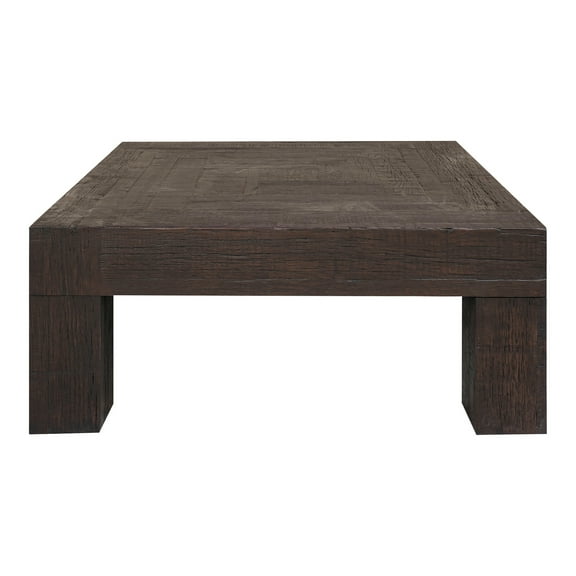Homestock Coastal Cool Coffee Table Rustic Brown