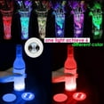 thumbnail image 5 of 12 Pack LED Bottle Light Sticker Discs, Glow Drink Beautifiers for Parties, Events, and Home Bar Decor, Color Changing Effects - White, 5 of 9