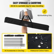 VEVORbrand 8 X 8 ft Banner Stand Adjustable Height and Width Display Backdrop Lightweight Portable Trade Show Wall for Photography