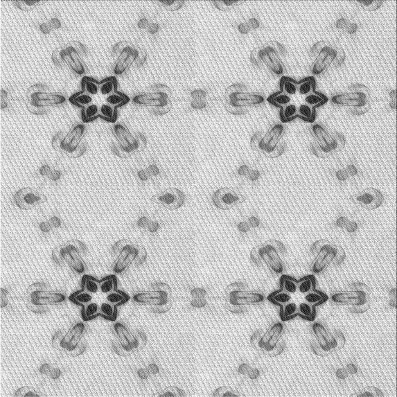 Ahgly Company Machine Washable Indoor Square Transitional Platinum Gray Area Rugs, 5' Square