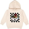 thumbnail image 2 of Inktastic Ramen Lover Checkered Toddler Hoodie, 2 of 4