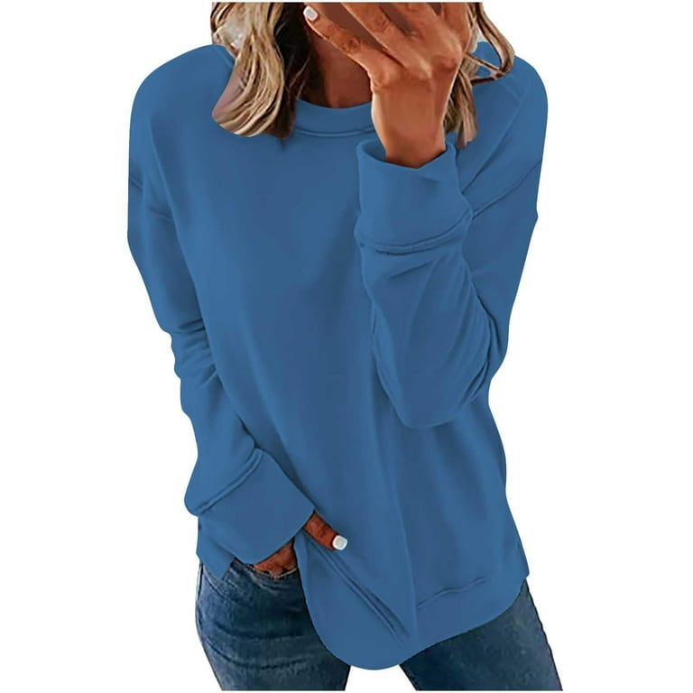 Sksloeg Womens Pullover Sweatshirt Sporty Sweatshirt Casual Loose