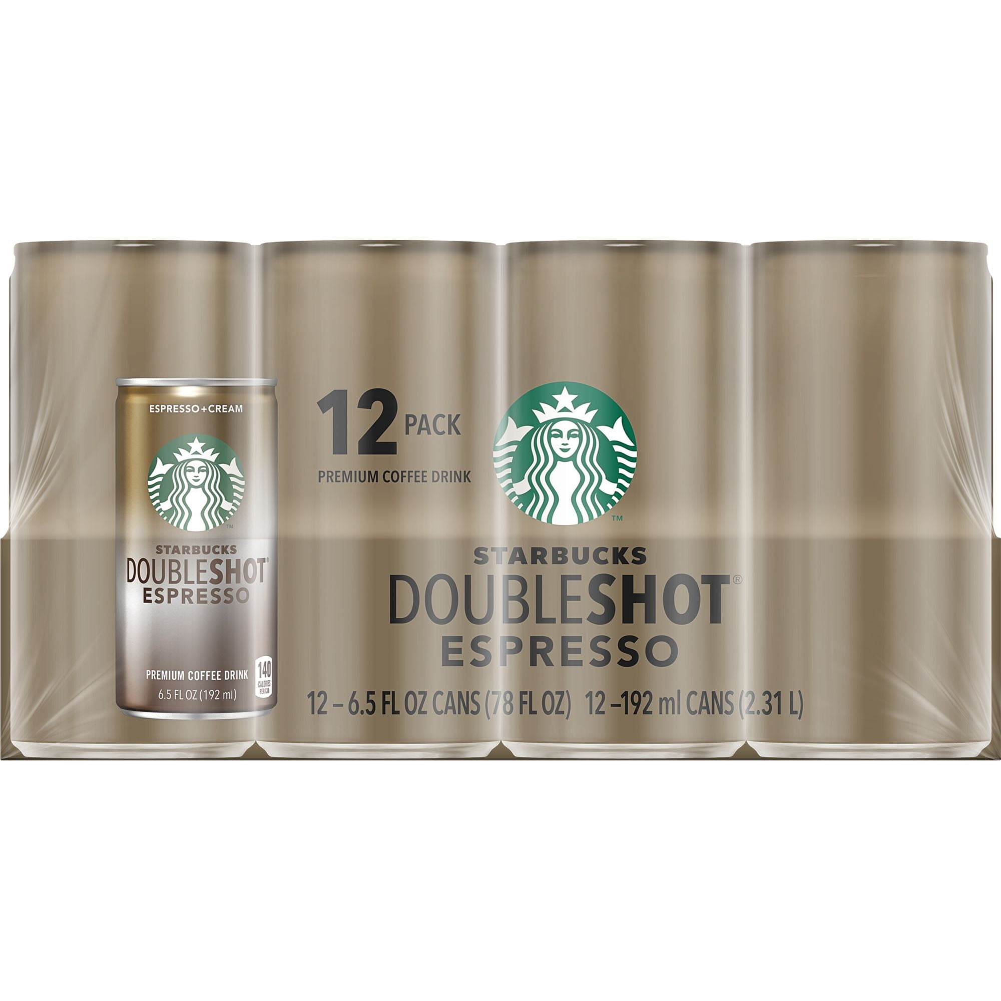 Product of Starbucks Doubleshot Espresso Coffee, 12 pk