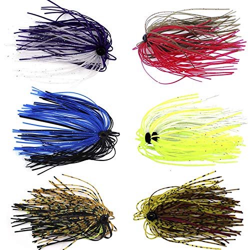 10 Bundles 30 Strands Silicone Fly Tying Squid Skirts Fishing Rubber Jig Lures
