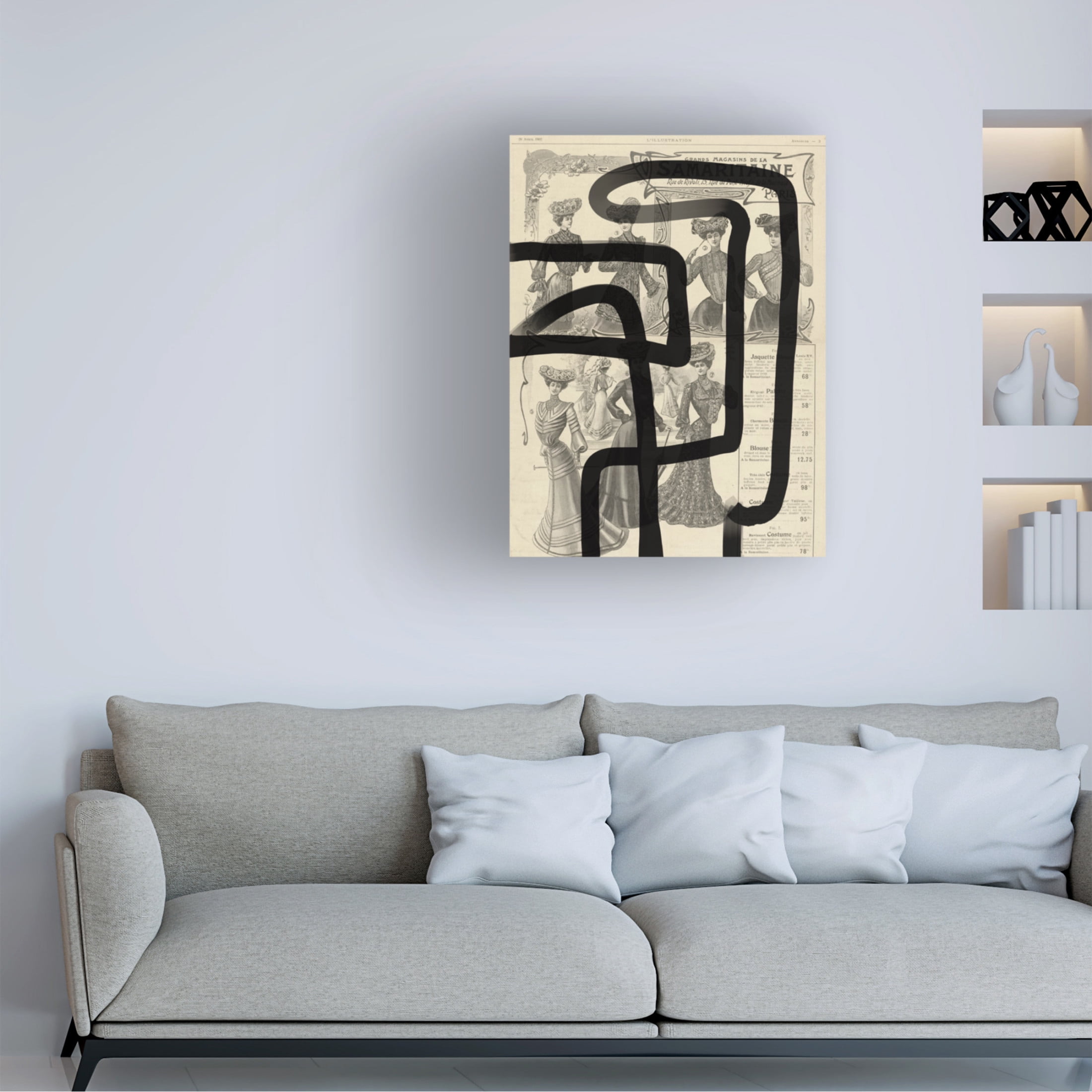 Trademark Fine Art Yopie Studio Abstract paper I Canvas Wall Art