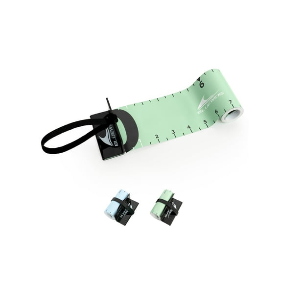 BLUEWING 60" Fishing Ruler Portable Roll Up Fishing Ruler Folding Fish Measuring Tape with Bump Board Waterproof Fishing Measurement Tool