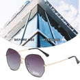 thumbnail image 4 of Gafas de sol polarizadas poligonales gafas de sol anti-ultravioleta de moda callejera, hechas de metal, 4 of 5