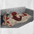 thumbnail image 6 of Alice in Wonderland Soft Flannel Fleece Blanket, Queen Cards Playing Alice Character in Fictional Fairy Tale Print, Cozy Plush for Indoor and Outdoor Use, 60" x 80", Red Brown Ecru, by Ambesonne, 6 of 6