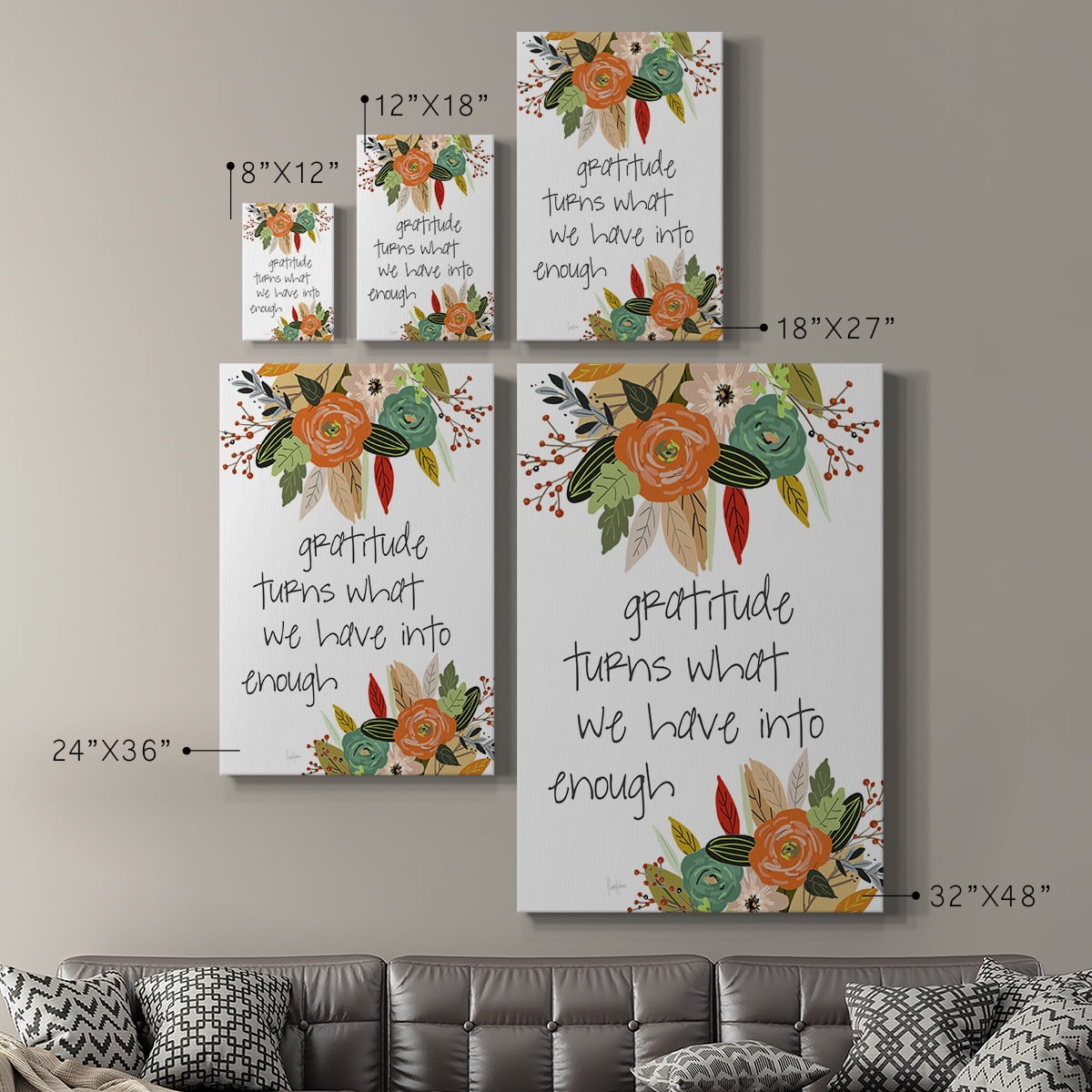 Illustrated Impressions II Premium Gallery Wrapped Canvas - Ready to Hang