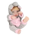 thumbnail image 4 of Muñeca Reborn de 11 pulgadas de largo, pelo rubio realista, muñeca recién nacida con mejillas rosadas, 4 of 5