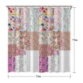 thumbnail image 5 of Pioneer Flower Floral Print Pattern Shower Curtain 72"x72" ,Bathroom Decorative Shower Curtains Set with 12 Hooks,Modern Waterproof Washable Shower Curtain, 5 of 5