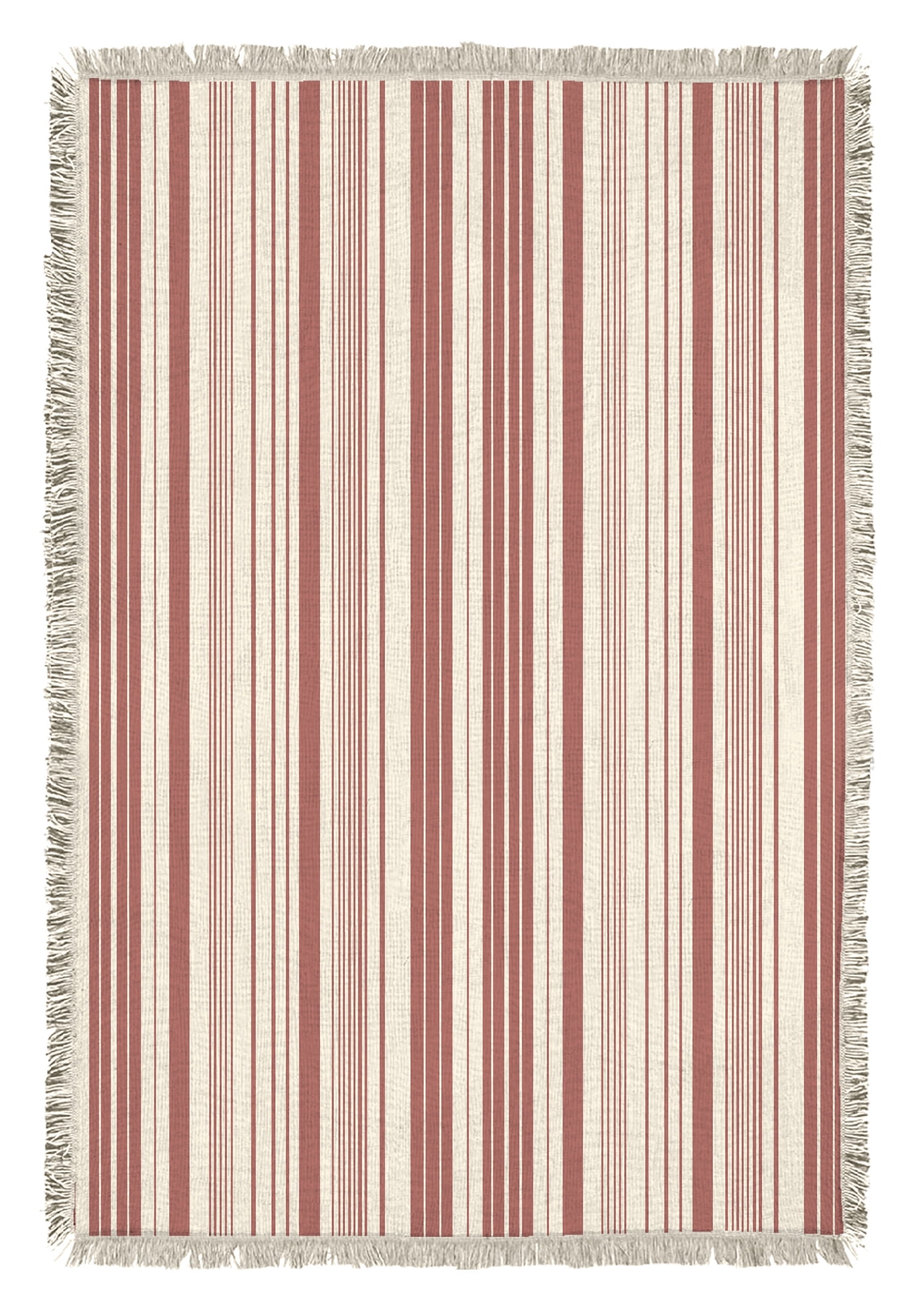 Mainstays Rustic Designs Terracotta Dream Fiona Stripe Cotton Blend Jacquard Knit Tapestry Throw, 50(图3) Mainstays Rustic Designs Terracotta Dream Fiona Stripe Cotton Blend Jacquard Knit Tapestry Throw, 50(图3)