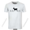 thumbnail image 1 of Camiseta Goat Heartbeat 2022 Camiseta Goat Lover Country Chicken Goat Camiseta clásica de verano con cuello redondo para hombre de algodón puro, 1 of 5