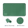 thumbnail image 2 of Unique Bargains Silicone Dish Drying Mat Set, 11.8' x 7.9' Dish Drain Pad Heat Resistant Suitable for Kitchen-Green, 2 of 5