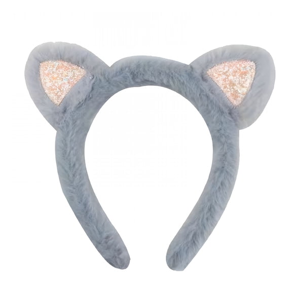 TUWAFE Cat Ears Headband Soft Elastic Hair Clip for Women Cute Animal Ear Hairband Movable Accessory Party Christmas Dress Up Head Wear
