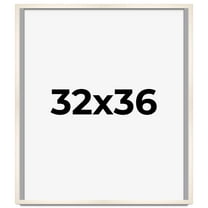 32x36 Frame White Wheat Solid Wood Picture Frame | Moulding Width 0.75 Inches | Interior Depth 0.5