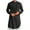 Black, variant on Miluxas Men Kaftan Thobe Cotton Linen Henley Shirt Long Sleeve Stand Collar Button Down Robe Casual Pleated Muslim Gown Kurta Black