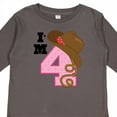 thumbnail image 4 of Inktastic 4th Birthday Cowgirl 4 Year Old Girls Long Sleeve Toddler T-Shirt, 4 of 5