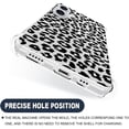 thumbnail image 2 of Clear Case for iPhone 16, Black White Leopard Print Cute Soft Silicone Floral Print Shockproof Protective Cover for iPhone 16, 2 of 6