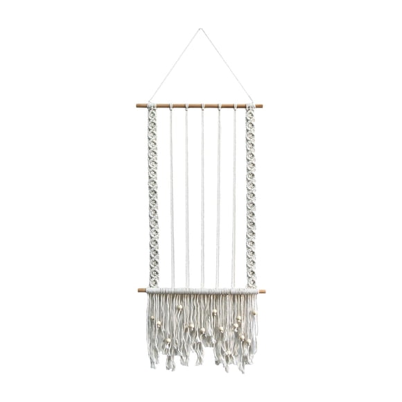 GUOOL Boho Macrame Wall Decor Picture Frames Bedroom Collage Hanging Photo Display Beige