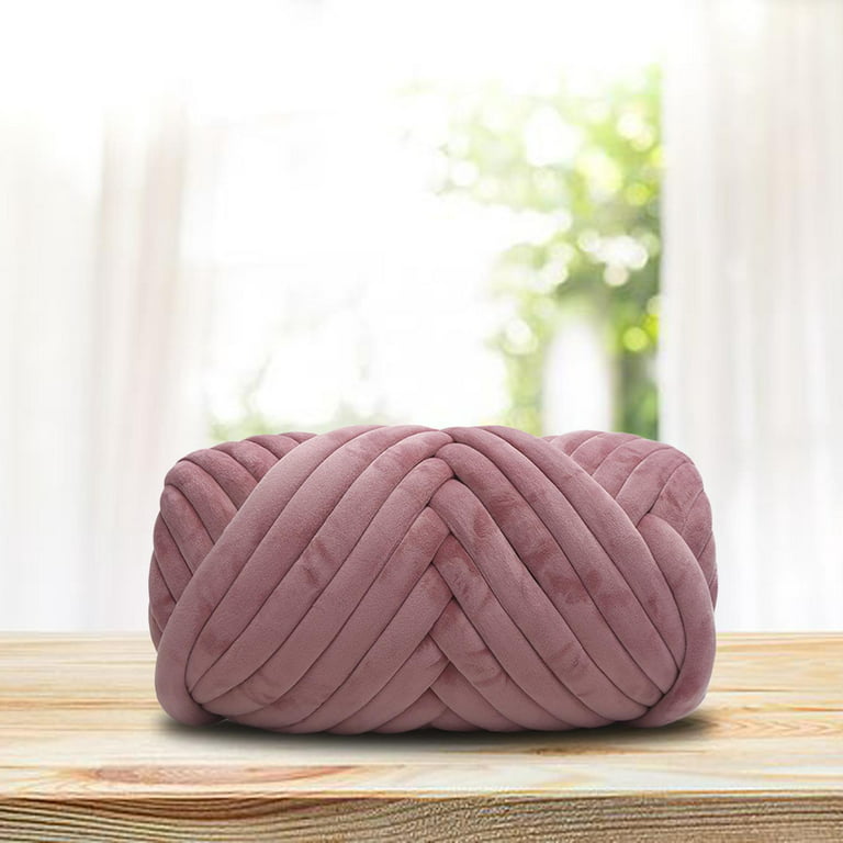 Chunky Yarn Arm Knitting Yarn Braided Knot Washable 500G Soft Jumbo Tubular  Yarn for Pillow Handbag