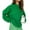Green, variant on comerut O-Neck Long Sleeves Ribbed Trim Coarse Yarn Sweater Jumper Winter Solid Color Loose Warm Pullover Sweater Female Clothing