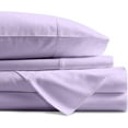 thumbnail image 3 of 4 PC Luxury Sheet Set, 300 Thread Count, 100% Egyptian Cotton, Extra Soft and Luxury Bed Sheet Set , 16" Deep Pocket - Full Size - Lavender Solid., 3 of 4