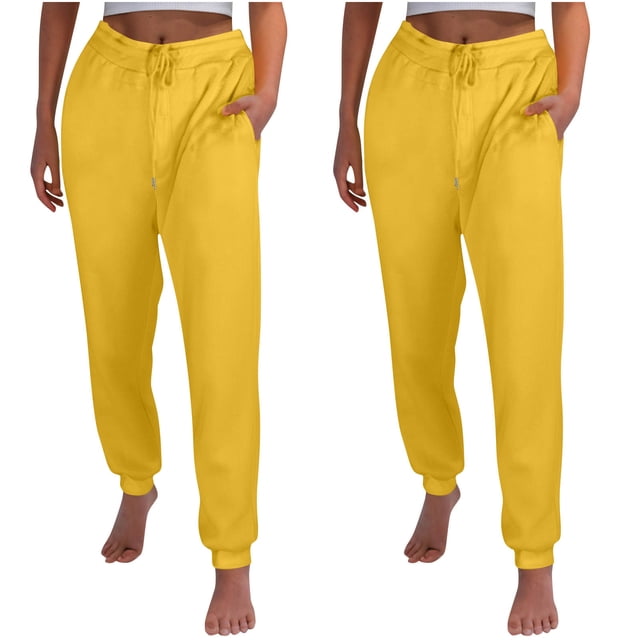 FAIWAD Womens Cinch Bottom Sweatpants 2PC High Waisted Drawstring Fleece Baggy Jogger Workout Trousers