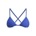 thumbnail image 4 of No Boundaries Women's Fixed Triangle Bikini Top with Crossback, Sizes XXS-XXL, 4 of 5