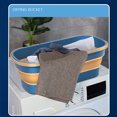 thumbnail image 6 of Foldable Plastic Bucket, Small Cleaning Bucket, Mop Buckets for Household Outdoor, Car Washing Tub, Portable Camping Beach Sand Water Pot, Space Saving Square, BPA Free, Durable, 6 of 9