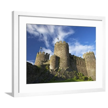 Conwy Medieval Castle in Summer, UNESCO World Heritage Site, Gwynedd, North Wales, UK, Europe Framed Print Wall Art By Peter (Best Sites For Black Friday Deals Uk)